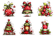 Whimsical Christmas Clipart, an Illustration by Craft Nest (Thumbnail 3 of 8)