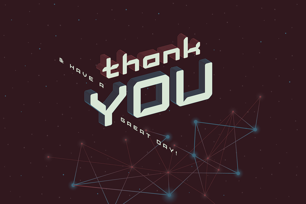 Lost in space. Futuristic typeface preview 5