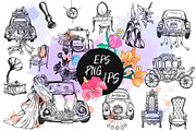 Just Married, a Texture Illustration by Ecaterina Sciuchina (Thumbnail 1 of 3)