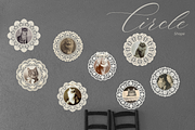 Vintage Lace Frame Set, an Object Graphic by Layl Atelier (Thumbnail 6 of 10)