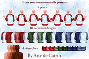 Christmas Holidays Clipart, a Decorative Illustration by ArtedeCatrin (Thumbnail 2 of 12)