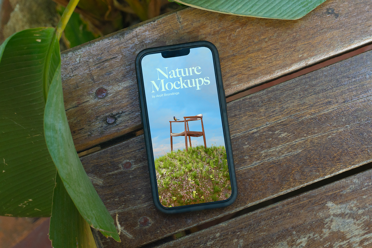 iPhone Nature Mockups, an iPhone Mockup by Arpit Brandings (Photo 5 of 7)