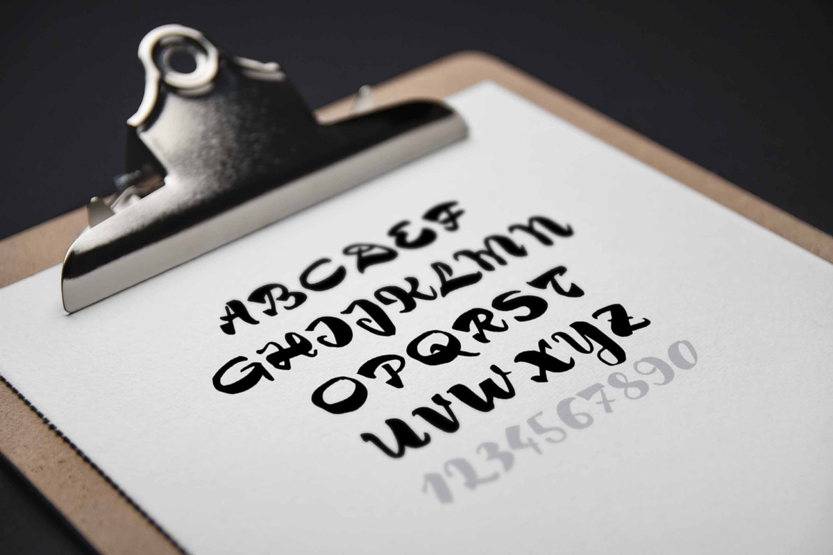Brush font Tim 60% discount, a Handwritten Font by zao4nik (Photo 2 of 7)