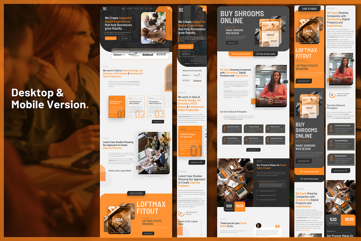 Detriot - Agency Landing Page, a Landing Page Template by byalikhan (Photo 6 of 6)