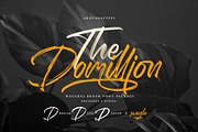 The Domillion Brush Font, a Script Font by Ardyanatypes (Thumbnail 1 of 11)