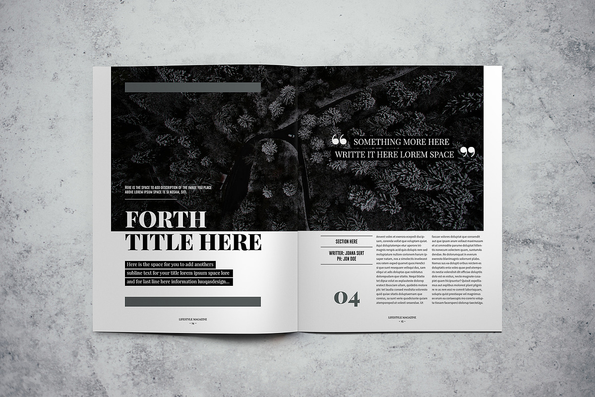 Lifestyle Magazine Indesign Template, a Magazine Template by Luuqas Design (Photo 9 of 17)