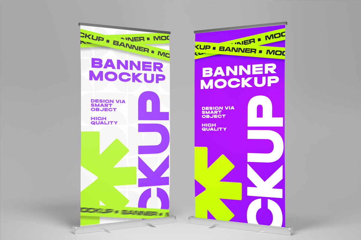 Roll Up Banner Mockup, a Product Mockup by Mockupnine (Photo 4 of 7)