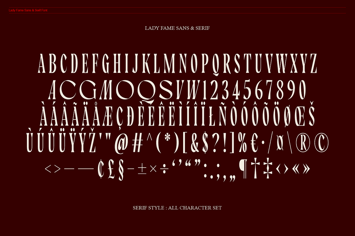 Lady Fame - Font Duo, a Sans Serif Font by RedyStudio (Photo 11 of 11)