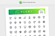 Nature 700+ Line Icons Bundle, an Outline Icon by Voysla's Shop (Thumbnail 4 of 8)