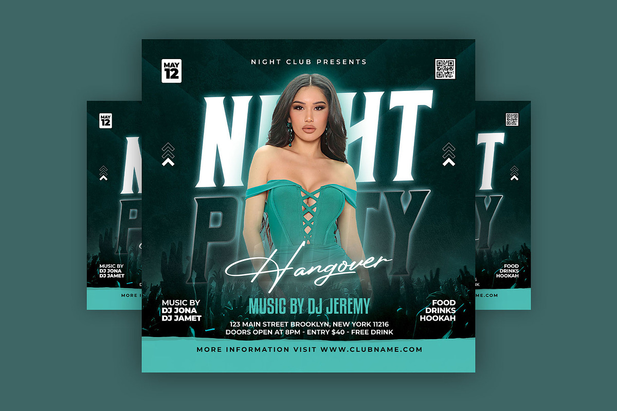 DJ's flyer magic. Join the fun!, a Flyer Template by CocoDesign (Photo 1 of 2)