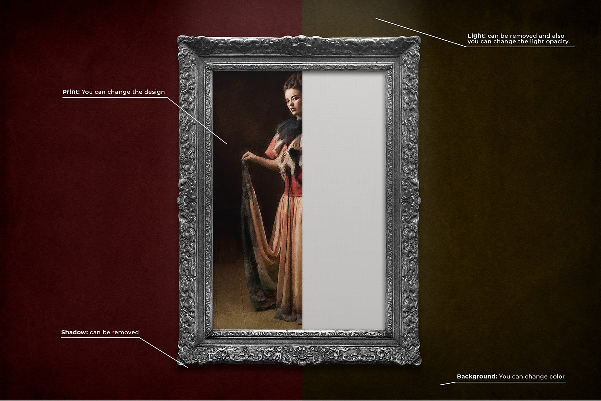 Vintage Classic Frame Mockup, a Product Mockup by Shyeno (Photo 3 of 8)