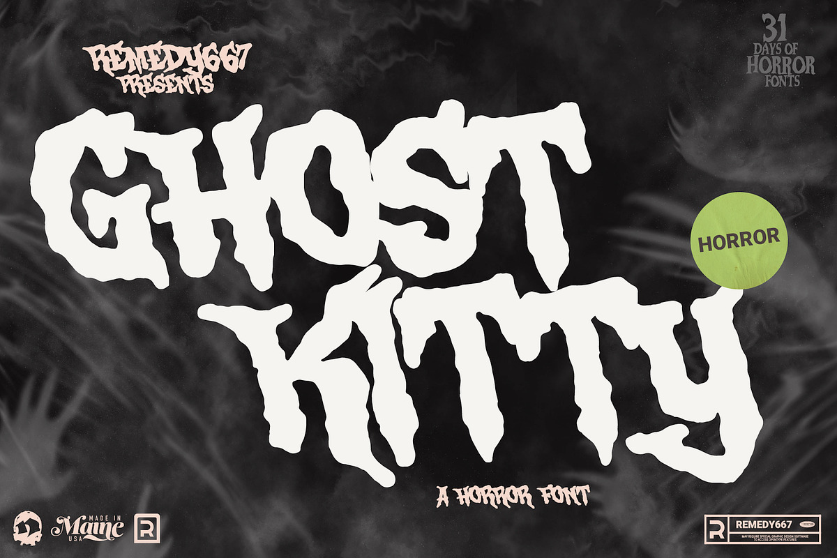 Ghost Kitty, a Font by Remedy667 (Photo 1 of 7)