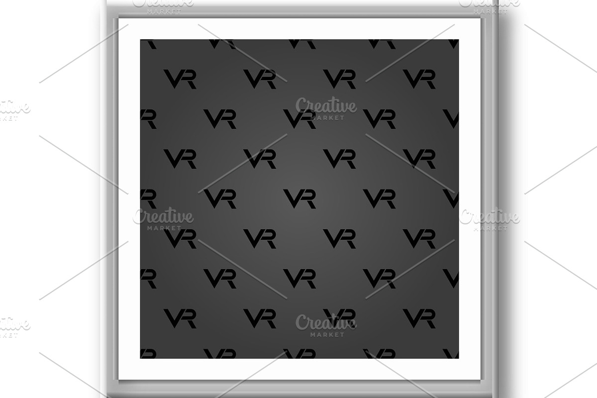 Seamless Vector Pattern. VR Logos, a Pattern Graphic by FineArtStudio (Photo 2 of 3)
