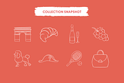 Paris & France Icons, an Outline Icon by Caroline Mackay (Thumbnail 2 of 8)
