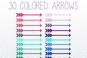 Colorful Arrow Clip Art