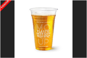 Reusable Beer Plastic Cup Mockup, a Cups & Container Mockup by Bruno's Shop