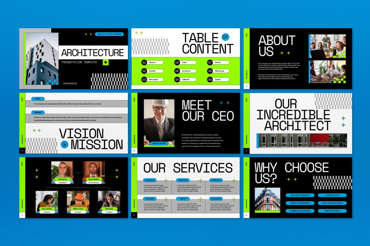 Black Architecture Power Point, a Presentation Template by graphicook (Photo 2 of 4)