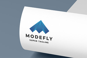 Modefly Abstract Wing Logo, a Branding & Logo Template by Design_Planet
