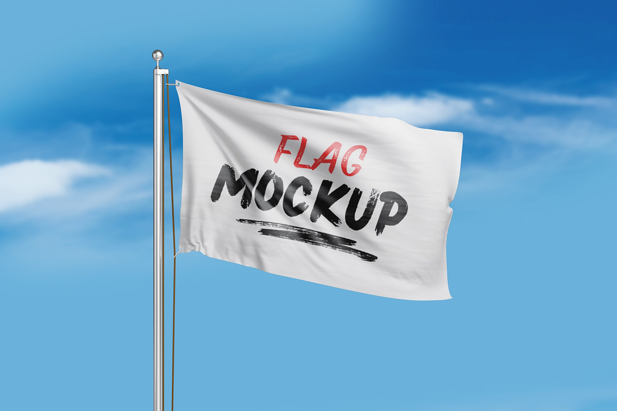 Flag Mockup, an Advertising Mockup by UFR_GRAPHIC (Photo 4 of 4)