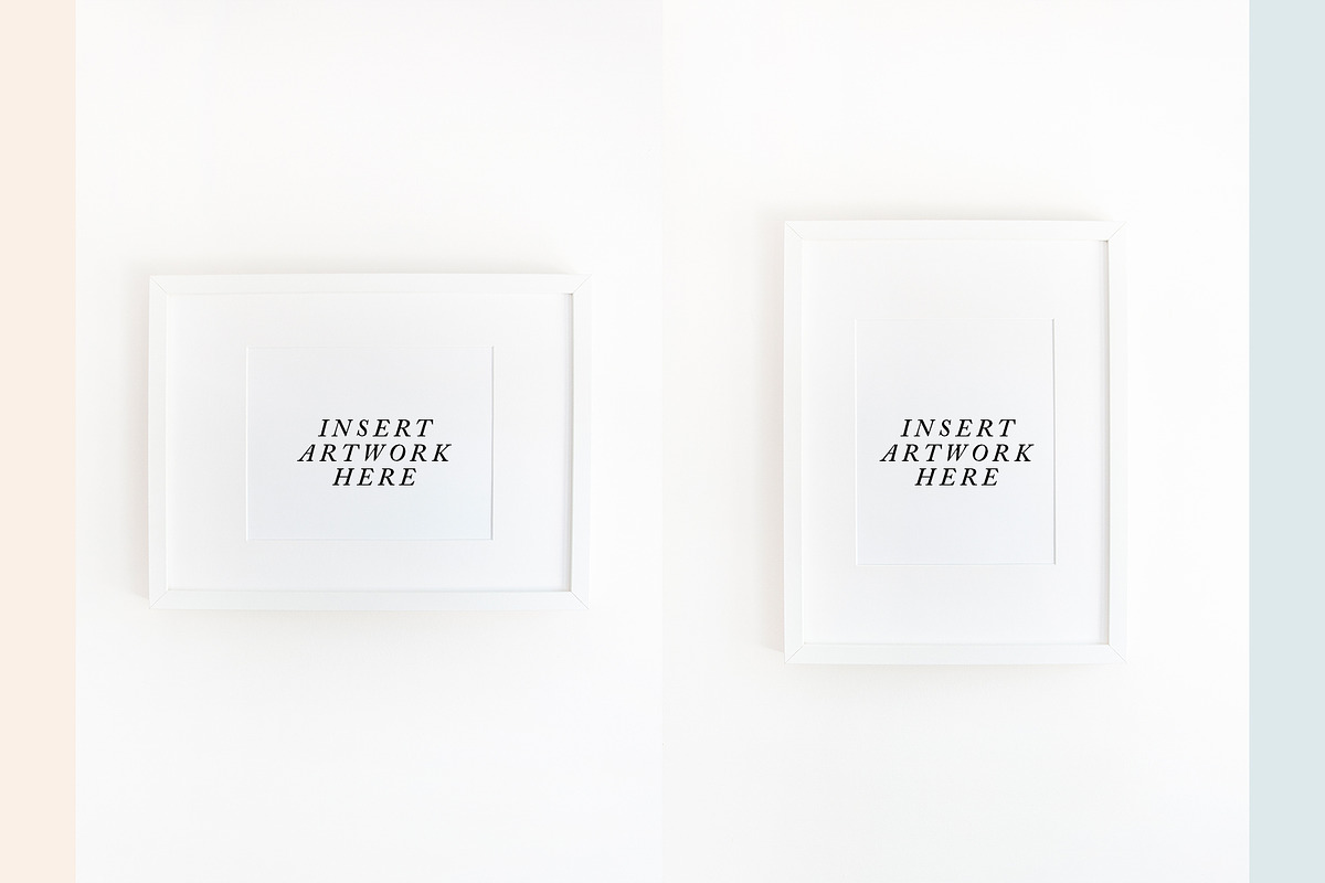 8x10 Framed Art Mockups (White), a Print Template by Nicole Cicak (Photo 2 of 3)