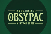 Obsypac | Vintage Serif, a Serif Font by Twicolabs Fontdation (Thumbnail 2 of 9)