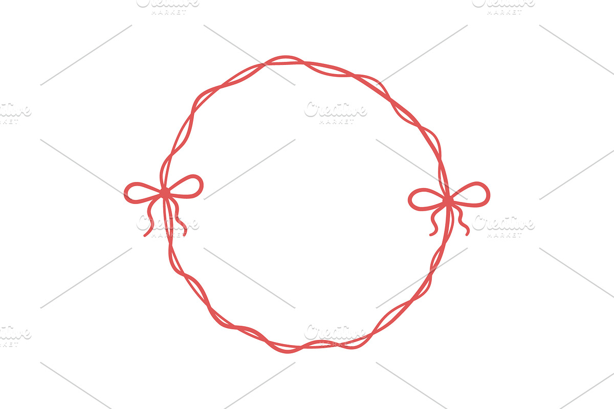 Bow circle coquette frames, an Object Graphic by Elena Pimukova (Photo 4 of 9)