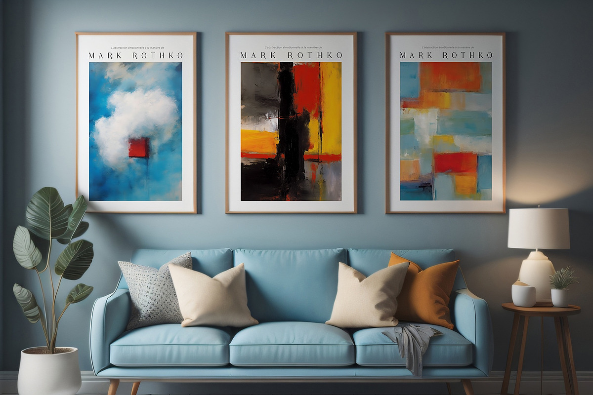 Art Poster Inspired by Mark Rothko, a Decorative Illustration by Vibrand Studio (Photo 8 of 12)