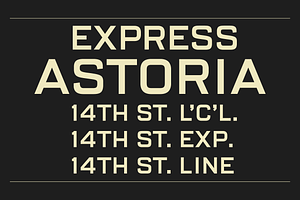AL Astoria, a Sans Serif Font by Adam Lock