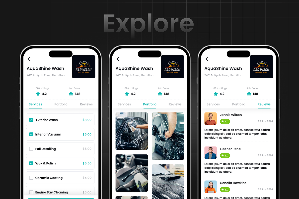 Carwash Booking App | DeliCarwash preview 7