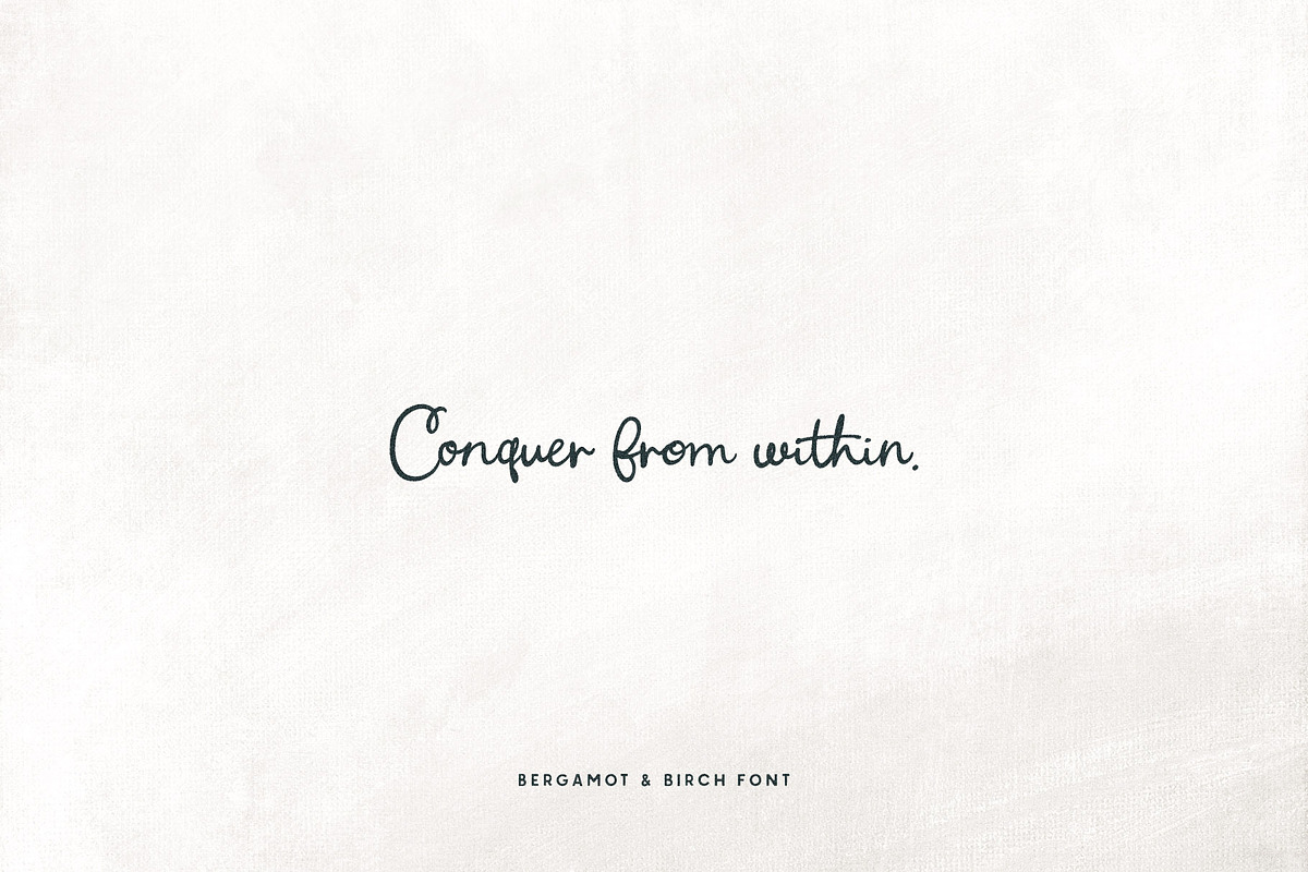 Bergamot & Birch Font Duo, a Script Font by Callie Rian & Co. (Photo 11 of 14)