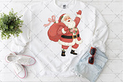 Faux Embroidery Joyful Santa Claus, an Illustration by Craft Nest (Thumbnail 6 of 6)