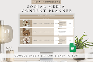 Social Media Content Planner, a Templates & Theme by BRANDcontent