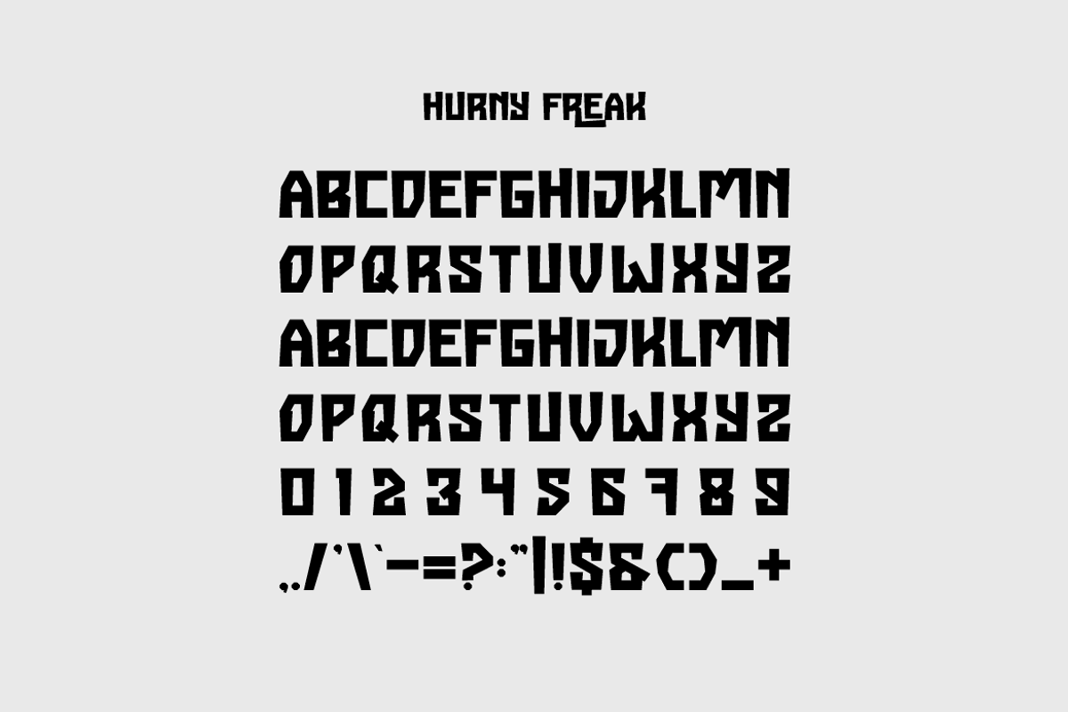 Hurny Freak - Funny Font, a Sans Serif Font by Iqsiart Studio (Photo 4 of 7)