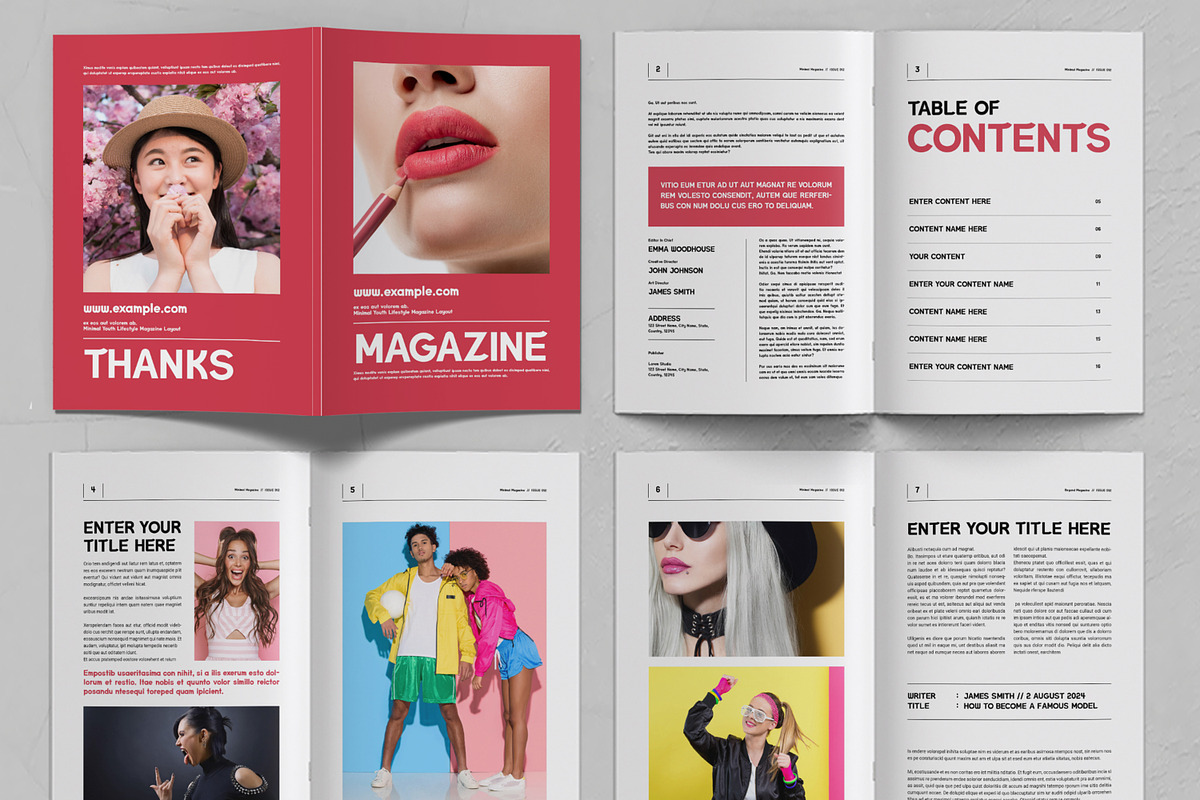Minimalist Magazine Layout, a Magazine Template by ContestDesign (Photo 2 of 3)