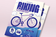 Purple Pink Biking Event Flyer Set, a Flyer Template by graphicook (Thumbnail 2 of 3)