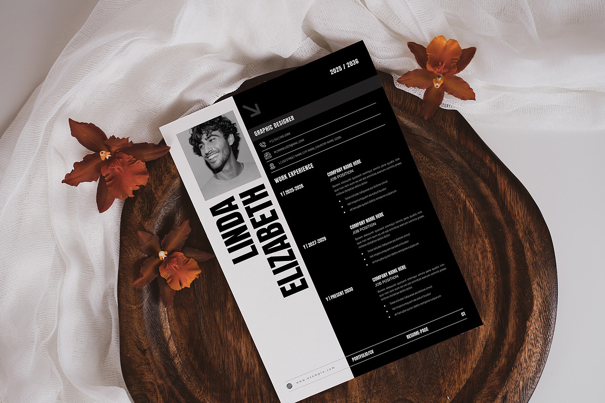 Letterhead CV Modern Resume Template, a Resume Template by NorthPeak (Photo 2 of 6)