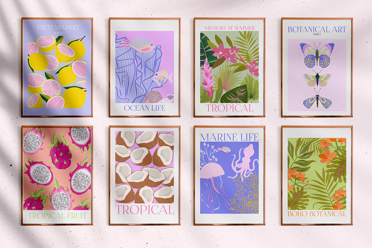 Poster Gallery Bundle, a Decorative Illustration by Mio Buono (Photo 26 of 82)
