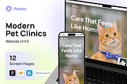 Petzen - Modern Pet Clinic Web UI, an UI Kit Template by Agensip Design Agency (Thumbnail 1 of 10)