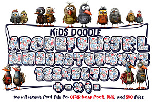 Kids Doodle Font