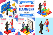Partnership and Business Teamwork, a Finance Illustration by TAlex (Thumbnail 1 of 6)