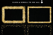 Gold Glitter Overlay Frames Borders, a Texture Graphic by Nifty Template Studio (Thumbnail 6 of 9)