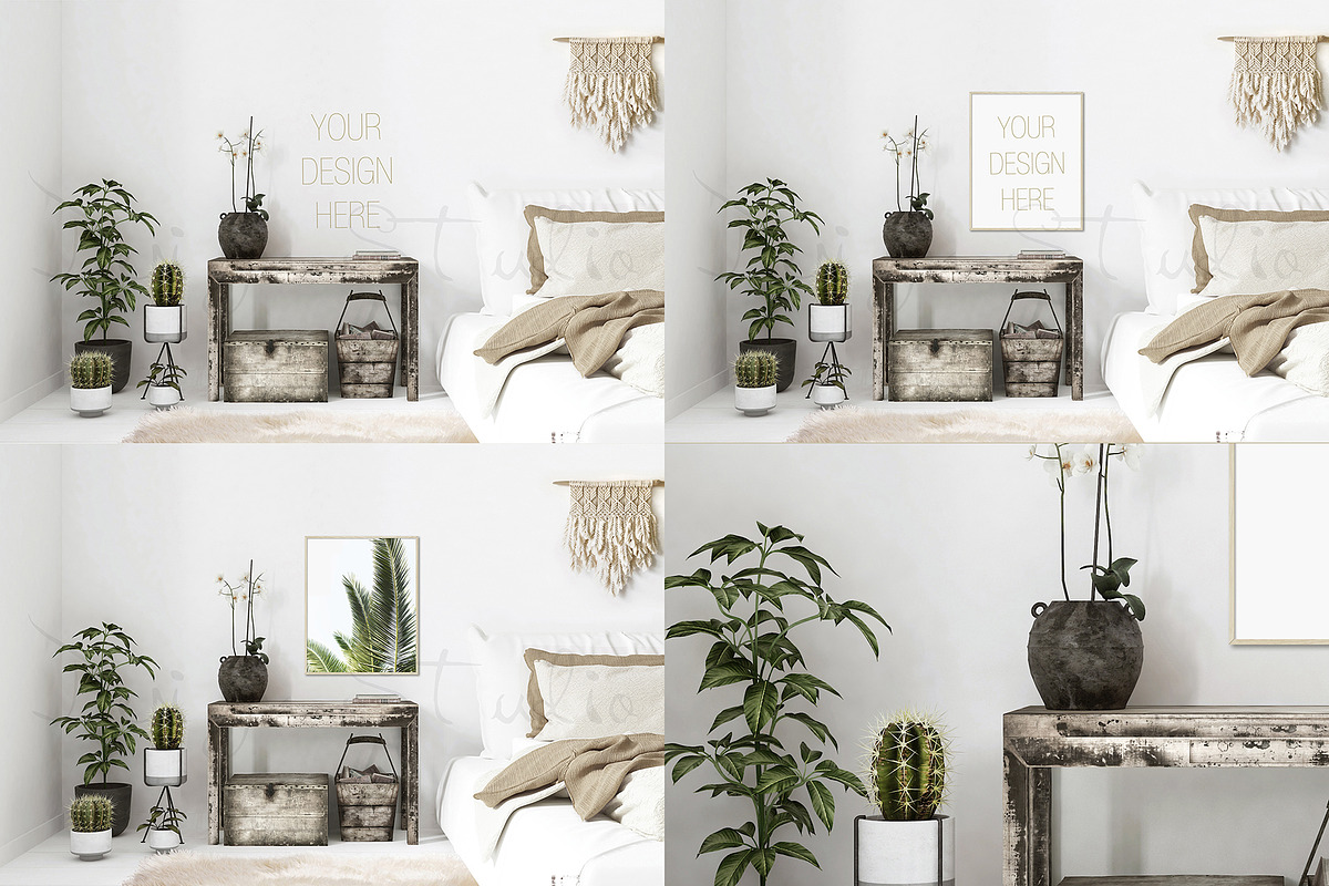 FRAME MOCKUPS BUNDLE, 10 SMART PSD, a Product Mockup by HisariDS Mockup Design (Photo 3 of 11)