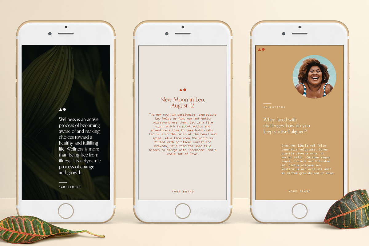 CALM Wellness Social Canva Pack, a Social Media Template by Providence Studio (Photo 5 of 7)