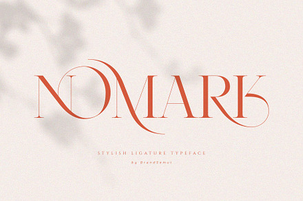 NOMARK || Ligature Typeface, a Serif Font by BrandSemut