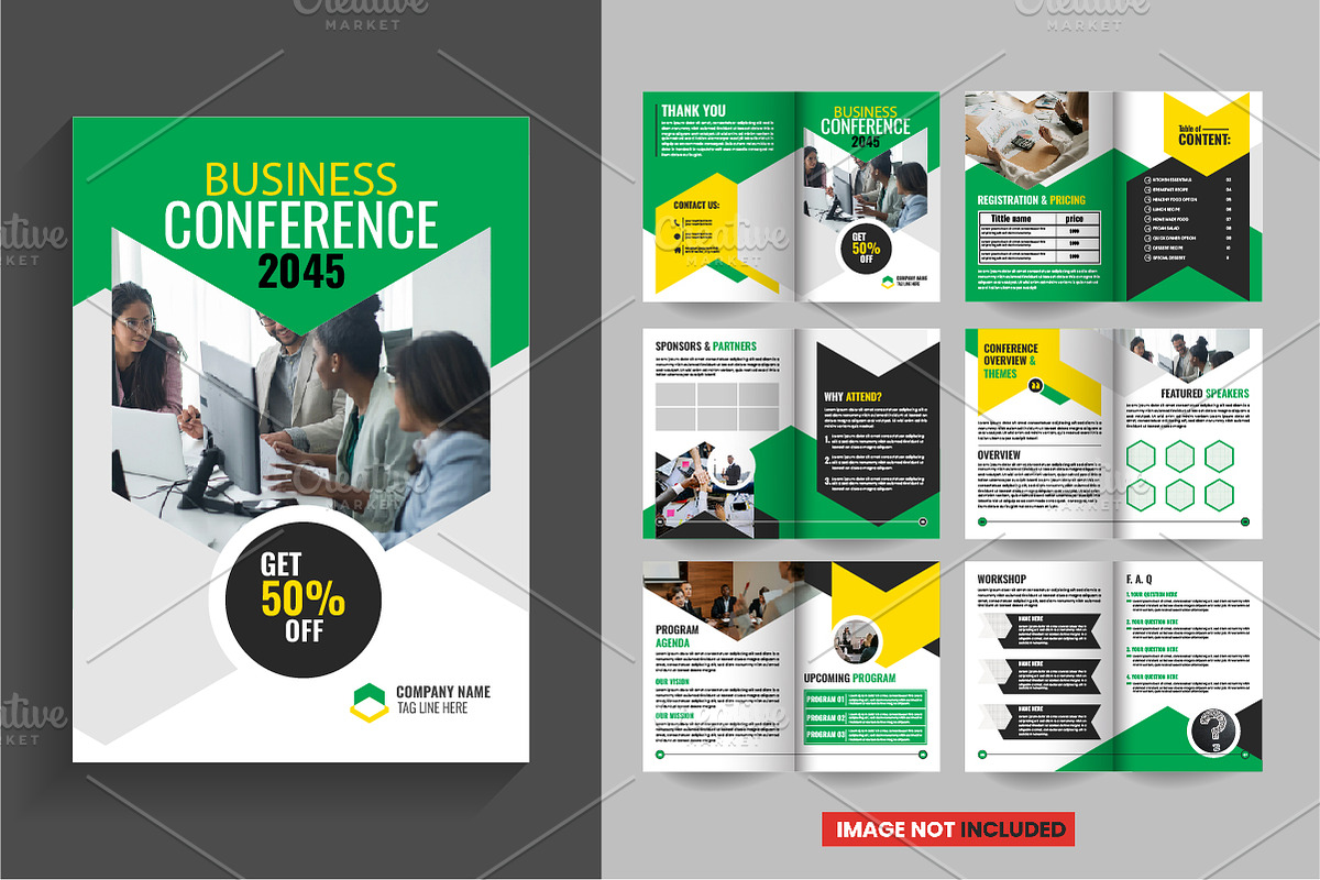 Conference Bifold Brochure Template, a Brochure Template by Tanuart (Photo 2 of 2)