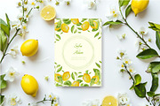 Lemons watercolor wedding set, an Invitation Template by Idressart (Thumbnail 5 of 8)