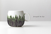 Watercolor Pine Trees & Lake, an Illustration by Yorda Studio (Thumbnail 12 of 13)