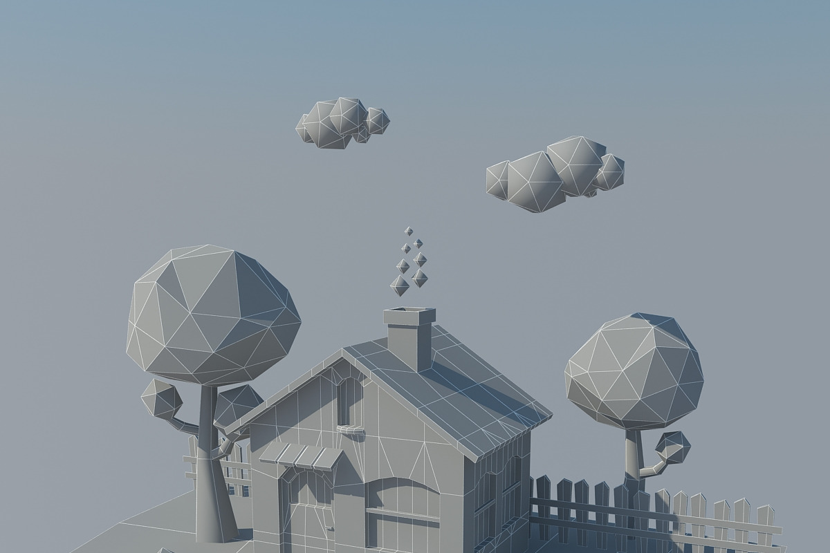Low Poly House 1, an Architecture 3D Model by XYZ Space (Photo 4 of 5)