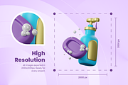 3D Hotel Icons, a Scene 3D Model by Flat Icons (Thumbnail 2 of 8)