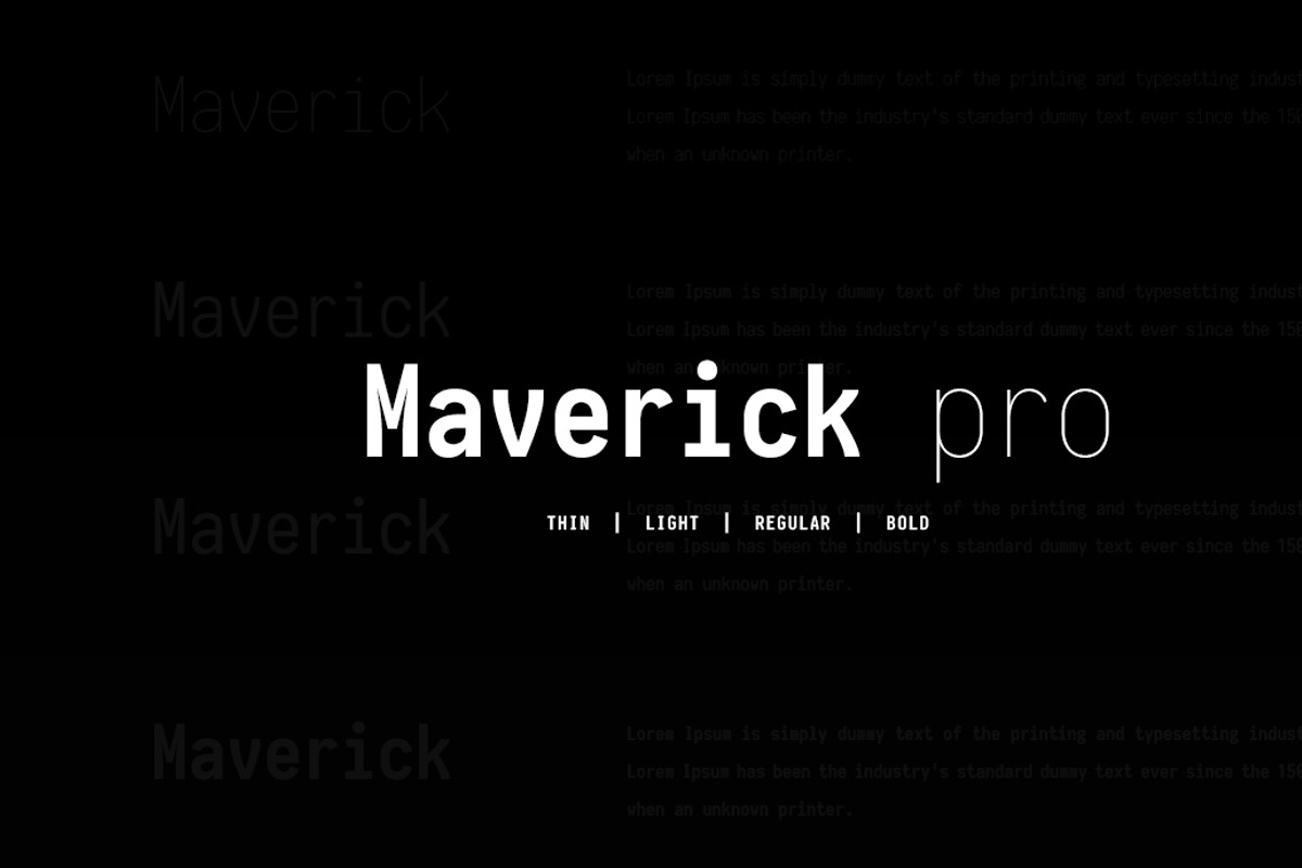 Maverick - Modern Webfont preview 2
